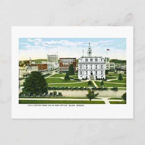 Civic Center Salem Oregon Postcard