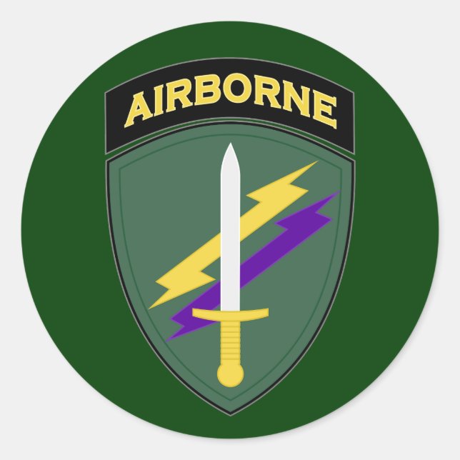 Civil Affairs and Psychological Operations SSI Classic Round Sticker (Front)
