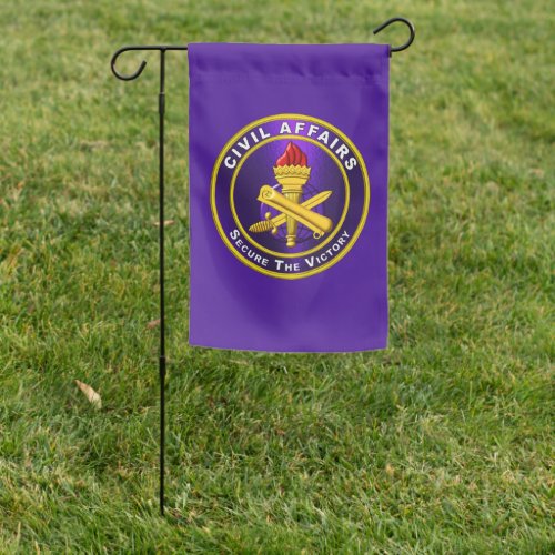 Civil Affairs Army Veteran  Garden Flag