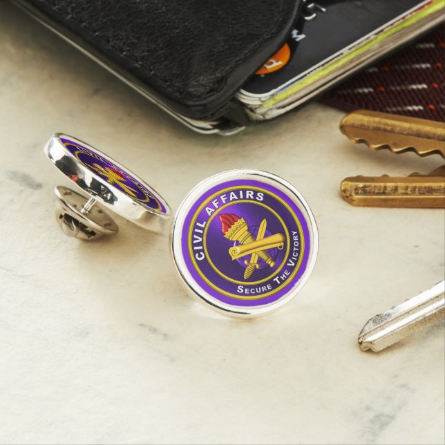 Civil Affairs Army Veteran  Lapel Pin (In Situ)