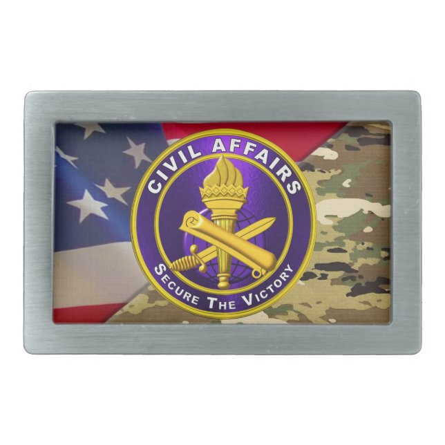 Civil Affairs Belt Buckle (Front)