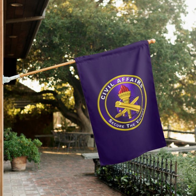 Civil Affairs  House Flag (In SItu)