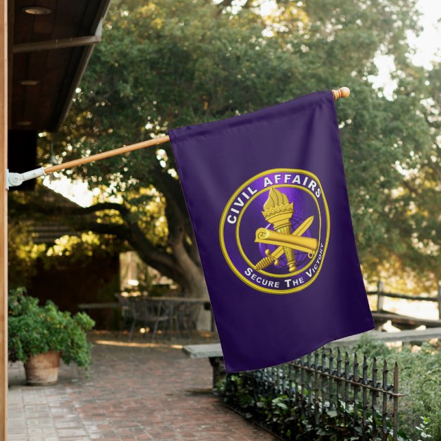 Civil Affairs  House Flag (In SItu)