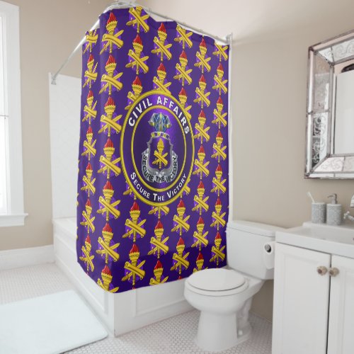 Civil Affairs Shower Curtain