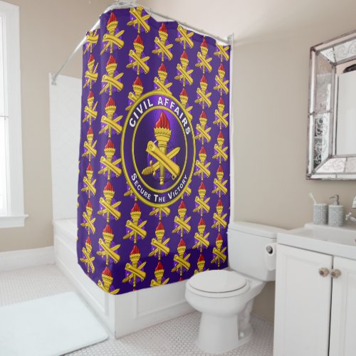 Civil Affairs Shower Curtain