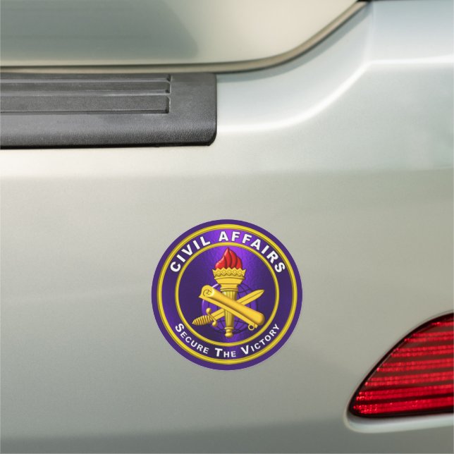 Civil Affairs Veteran Car Magnet (In Situ)
