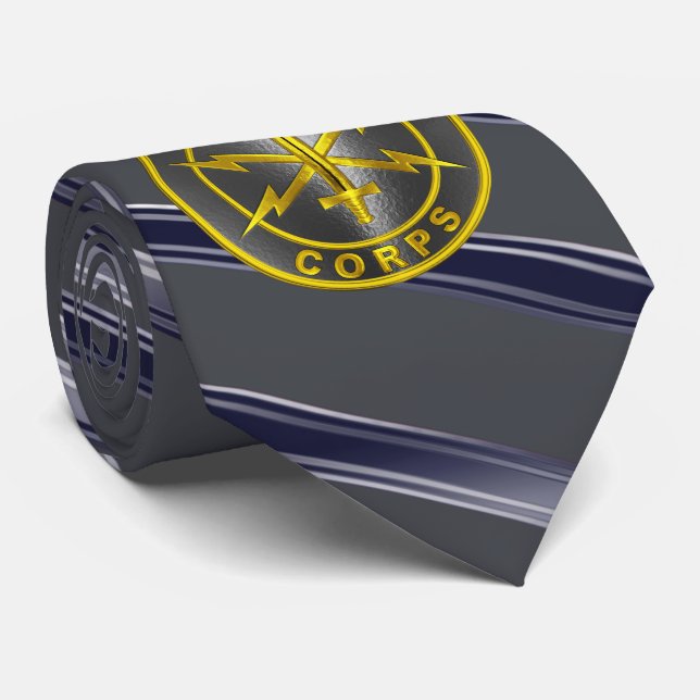 Civil Affairs Veteran  Neck Tie (Rolled)