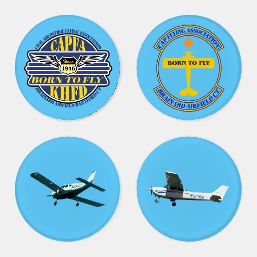 Civil Air Patrol Flying Association Coaster Set
