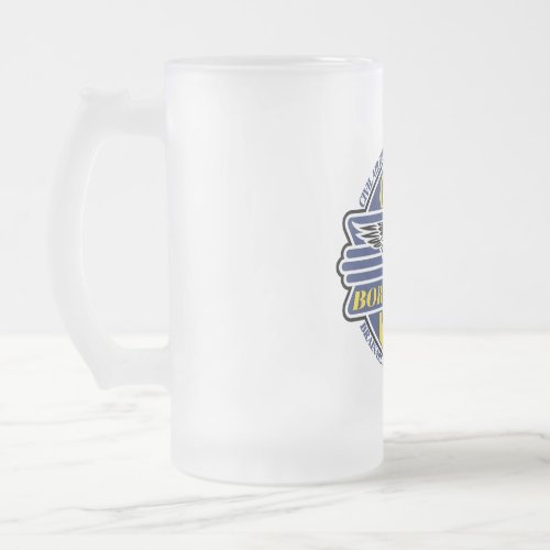 Civil Air Patrol Flying Association Frosted Glass Beer Mug