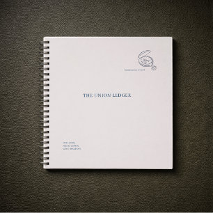 Civil Ceremony Courthouse Wedding Ledger Notebook