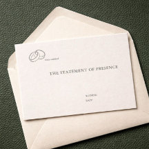 Civil Ceremony Enclosure Card – Registry wedding 