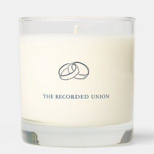 Civil Ceremony Gift Non Traditional Wedding  Scented Candle