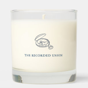 Civil Ceremony Non Traditional Wedding  Scented Candle