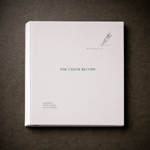 Civil Ceremony Wedding Registry Documentation  3 Ring Binder