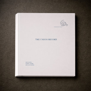 Civil Ceremony Wedding Registry Documentation  3 Ring Binder