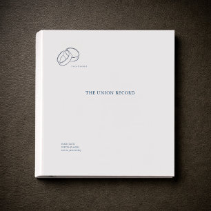 Civil Ceremony Wedding Registry Documentation 3 Ring Binder