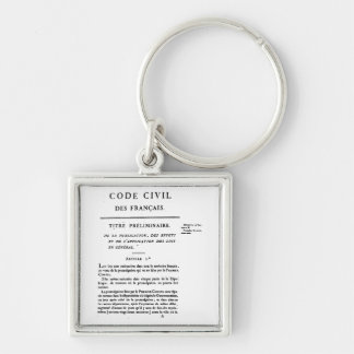 Civil Code of France Keychain