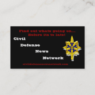 Civil Defense News Network Business Card