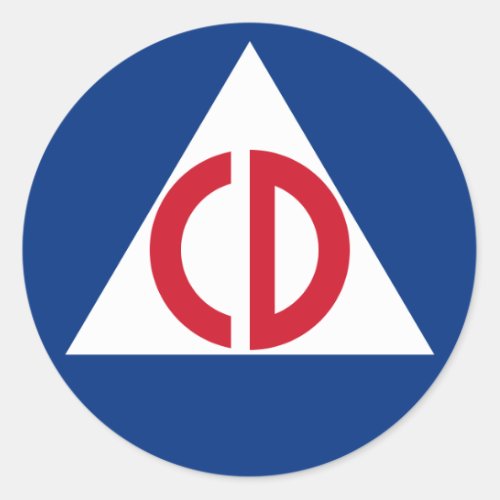 civil defense Sticker