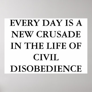 CIVIL DISOBEDIENCE POSTER