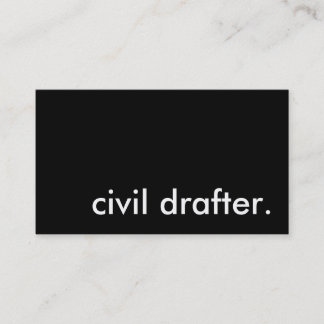 civil drafter. business card