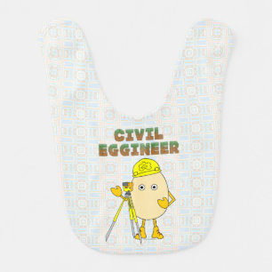 Civil Eggineer Engineer Baby Bib