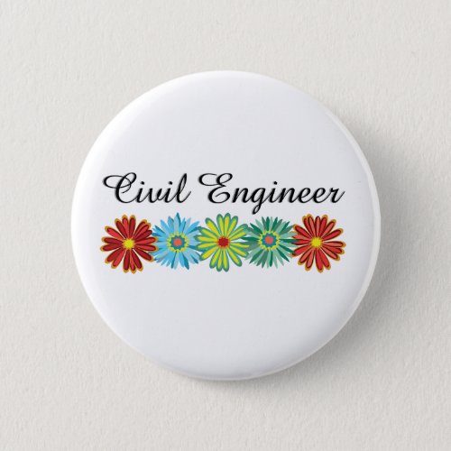 Civil Engineer Asters Button