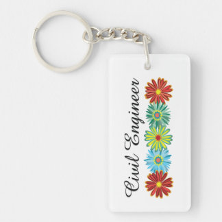 Civil Engineer Asters Keychain
