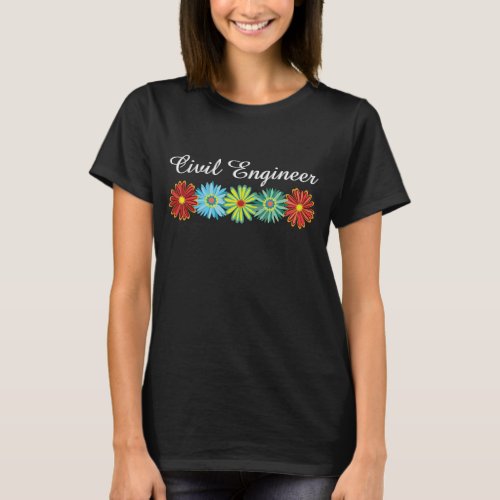 Civil Engineer Asters T_Shirt