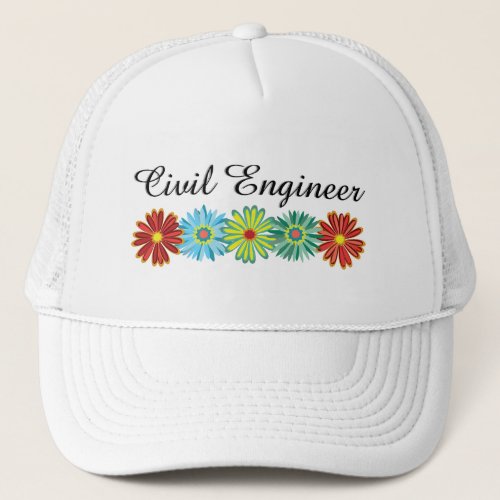 Civil Engineer Asters Trucker Hat