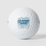 Civil Engineer Blue Contours Golf Balls