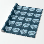 Civil Engineer Blue Contours Wrapping Paper