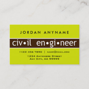Civil Engineer Business Card