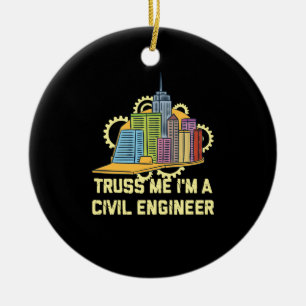 Civil Engineer Ceramic Ornament