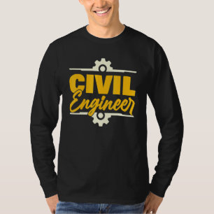 Civil Engineer Classic Retro Vintage Design Men Wo T-Shirt