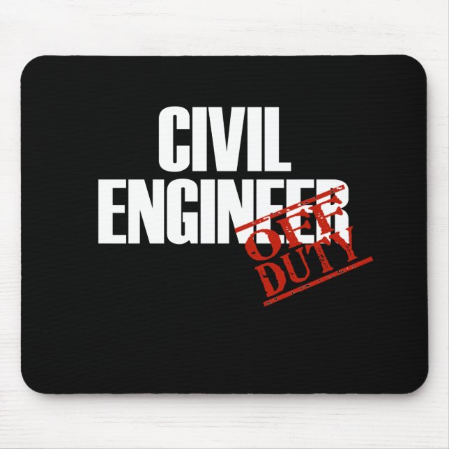 CIVIL ENGINEER DARK MOUSE PAD (Front)
