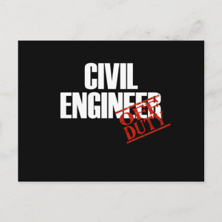 CIVIL ENGINEER DARK POSTCARD