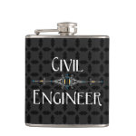 Civil Engineer Decorative Line Flask