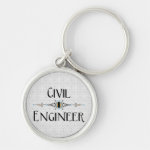 Civil Engineer Decorative Line Keychain