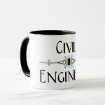 Civil Engineer Decorative Line Mug