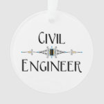 Civil Engineer Decorative Line 