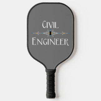 Civil Engineer Decorative Line Pickleball Paddle