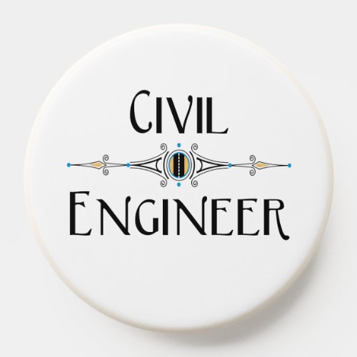 Civil Engineer Decorative Line PopSocket
