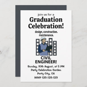 Civil Engineer Design Construction Civil Engineer Invitation