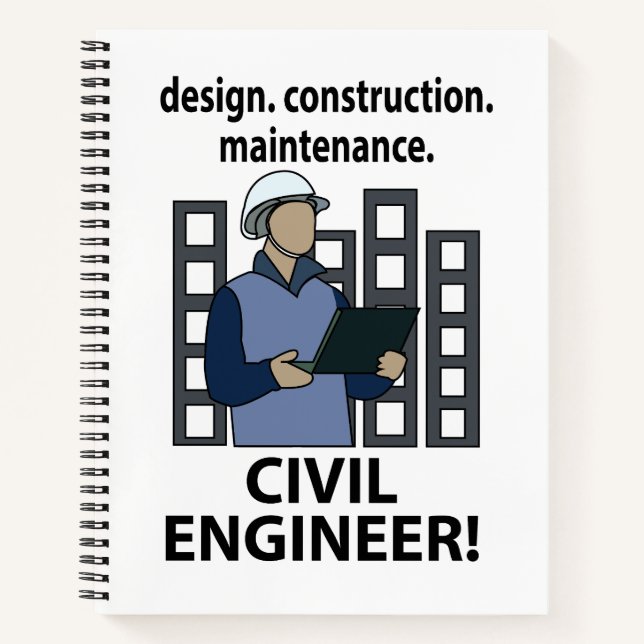  Civil Engineer Design Construction Civil Engineer Notebook (Front)