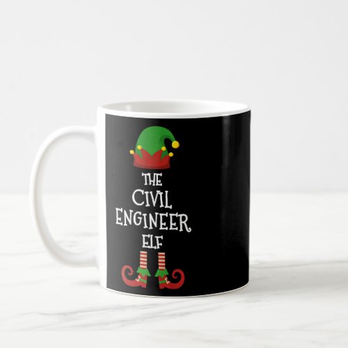 Civil Engineer Elf Family Matching Group Pajama Fu Coffee Mug
