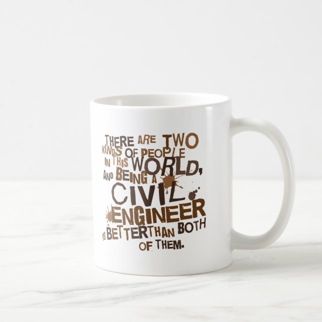 Civil Engineer Gift Coffee Mug (Right)