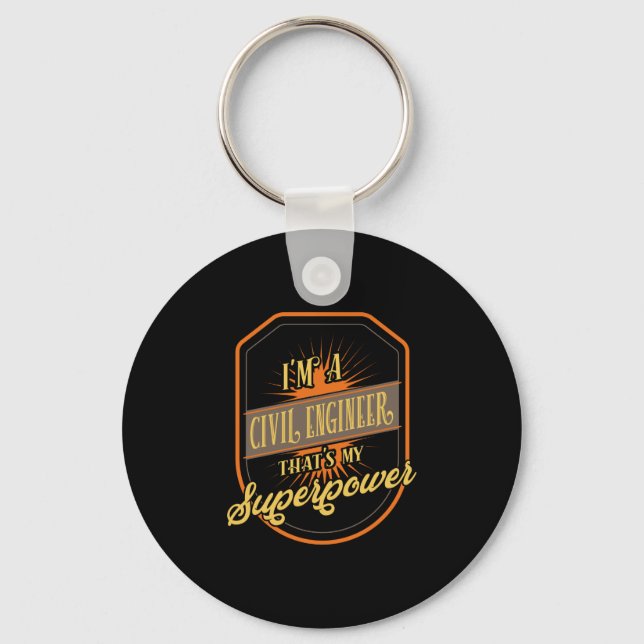 Civil Engineer Keychain (Front)