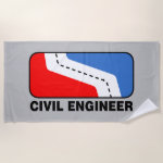 Civil Engineer League Beach Towel