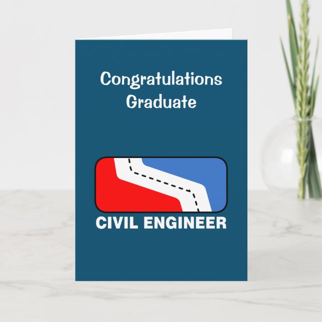 Civil Engineer League Graduation card (Front)